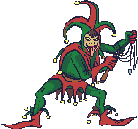 Bouffon médiéval qui danse